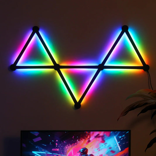 Panel LED RGB Inteligente para Pared – Iluminación Gamer WiFi con Ritmo Musical